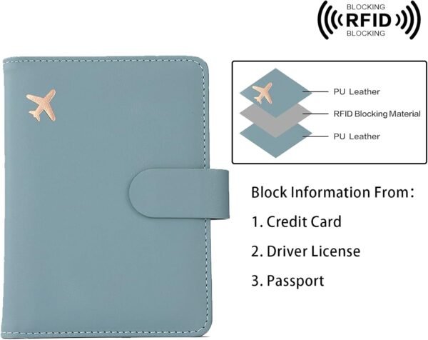 Melsbrinna Rfid Passport Holder for Travel - Image 5