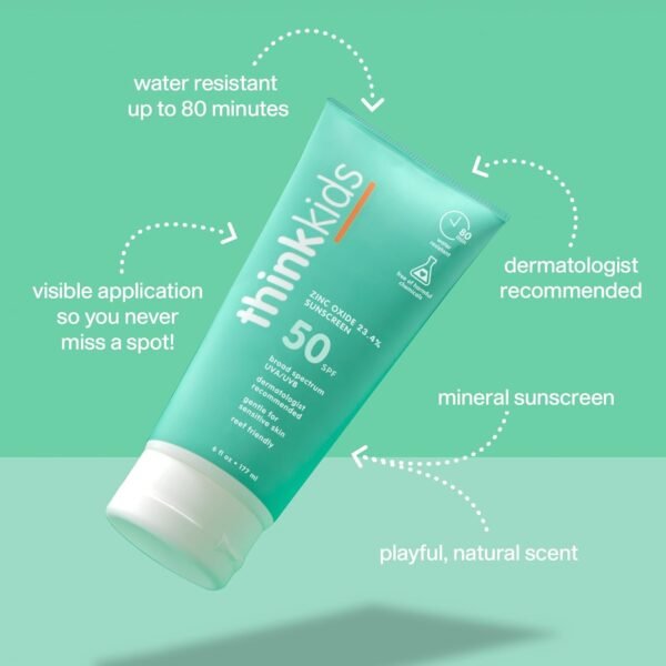 Thinksport Kids SPF 50+ Mineral Sunscreen - Image 4
