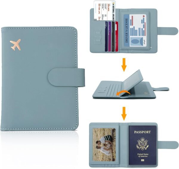 Melsbrinna Rfid Passport Holder for Travel - Image 2