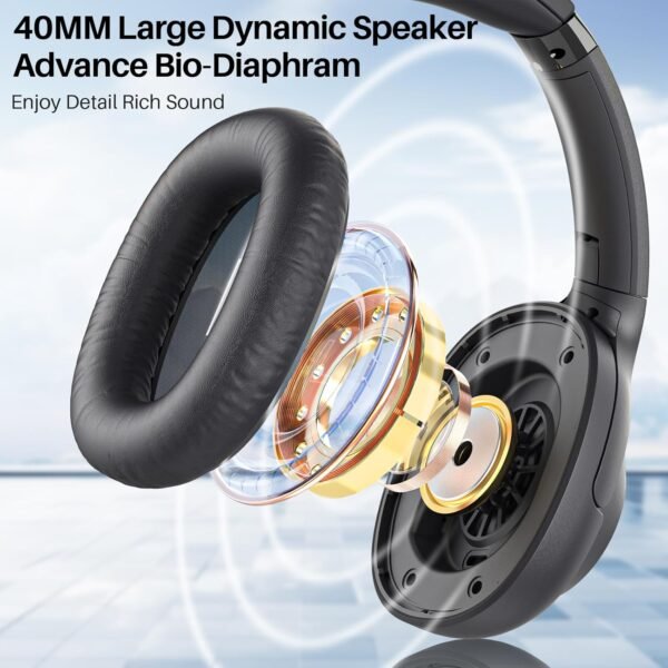 Bluetooth 5.2 Hybrid Active Noise Cancelling Headphones - Image 2